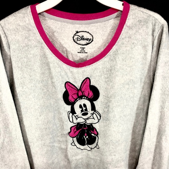 Disney Gray Tee Sleepwear Top Size L Girls (12-14) - Picture 2 of 5